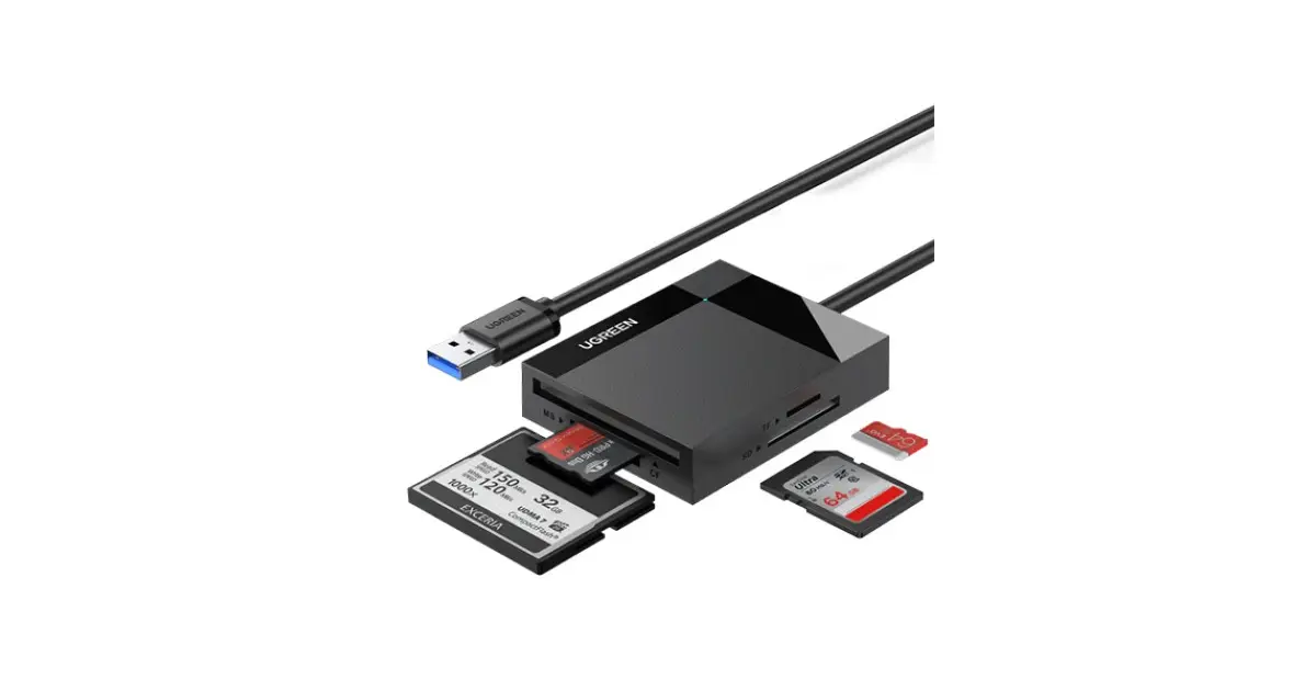 Ugreen CR125 (30333) 4-in-1 USB 3.0 SD/TF Card Reader