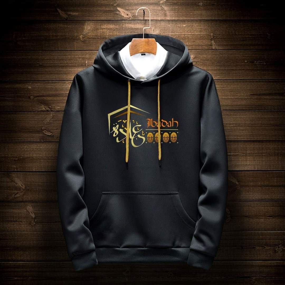 Men's winter hoodie Black (Ibadah)
