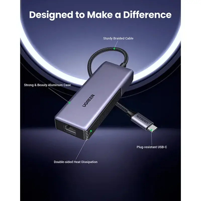 UGREEN CM848 (35921) USB-C to RJ45 5GbE Adapter