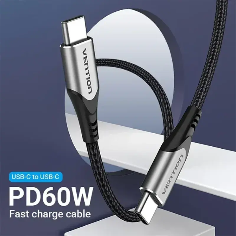 Vention TADHH 3A USB 2.0 Male to Male Type-C Cable - 2M