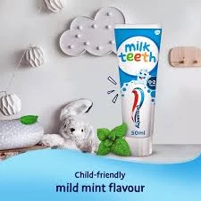 Aquafresh Milk Teeth 0-2 Years Kids Toothpaste 50ml Toddler Toothpaste for Infants, Gentle care for Milk Teeth | UK
