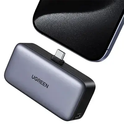 UGREEN PB503 (35338) 5000mAh Power Bank with Built-in USB-C Connector