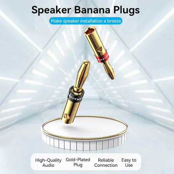VENTION BFDJ0-2 Speaker Banana Plugs (1 Pair)