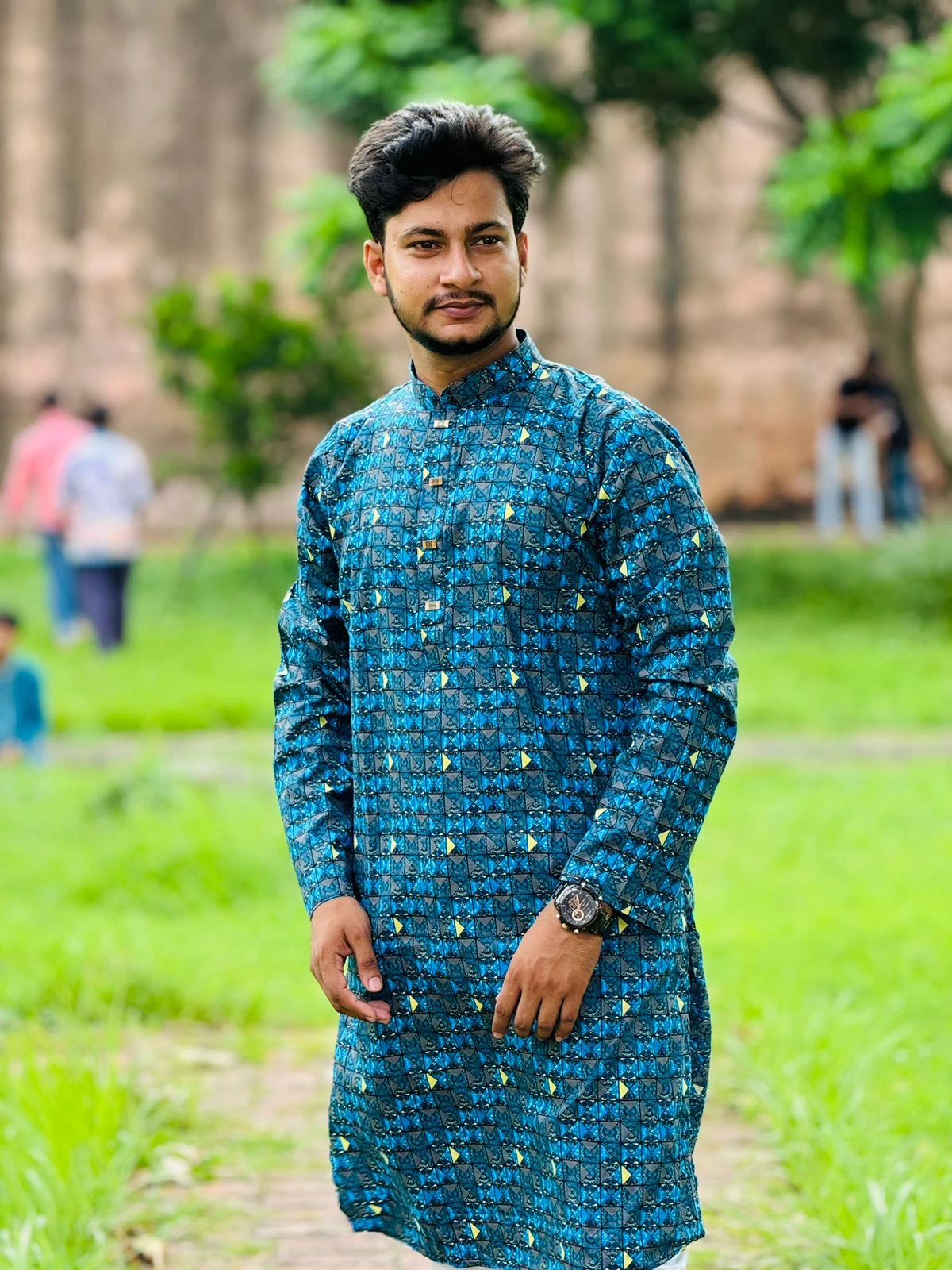 Premium 3D Digital Printed Panjabi B3