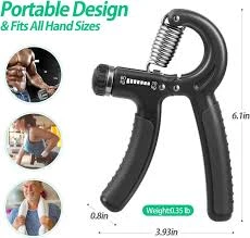 Adjustable 5-60 Kg Heavy Duty Grips Hand Gripper Fitness Hand Exerciser Grip Wrist Forearm Strength Finger Arm Training Tool - Gym Product