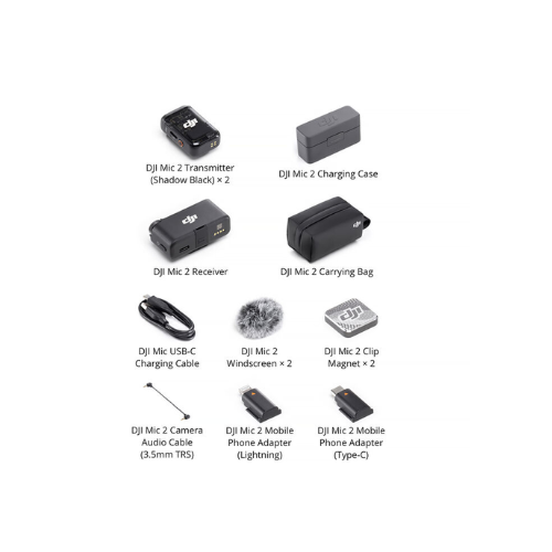 DJI Mic 2 2-Person Compact Wireless Microphone System