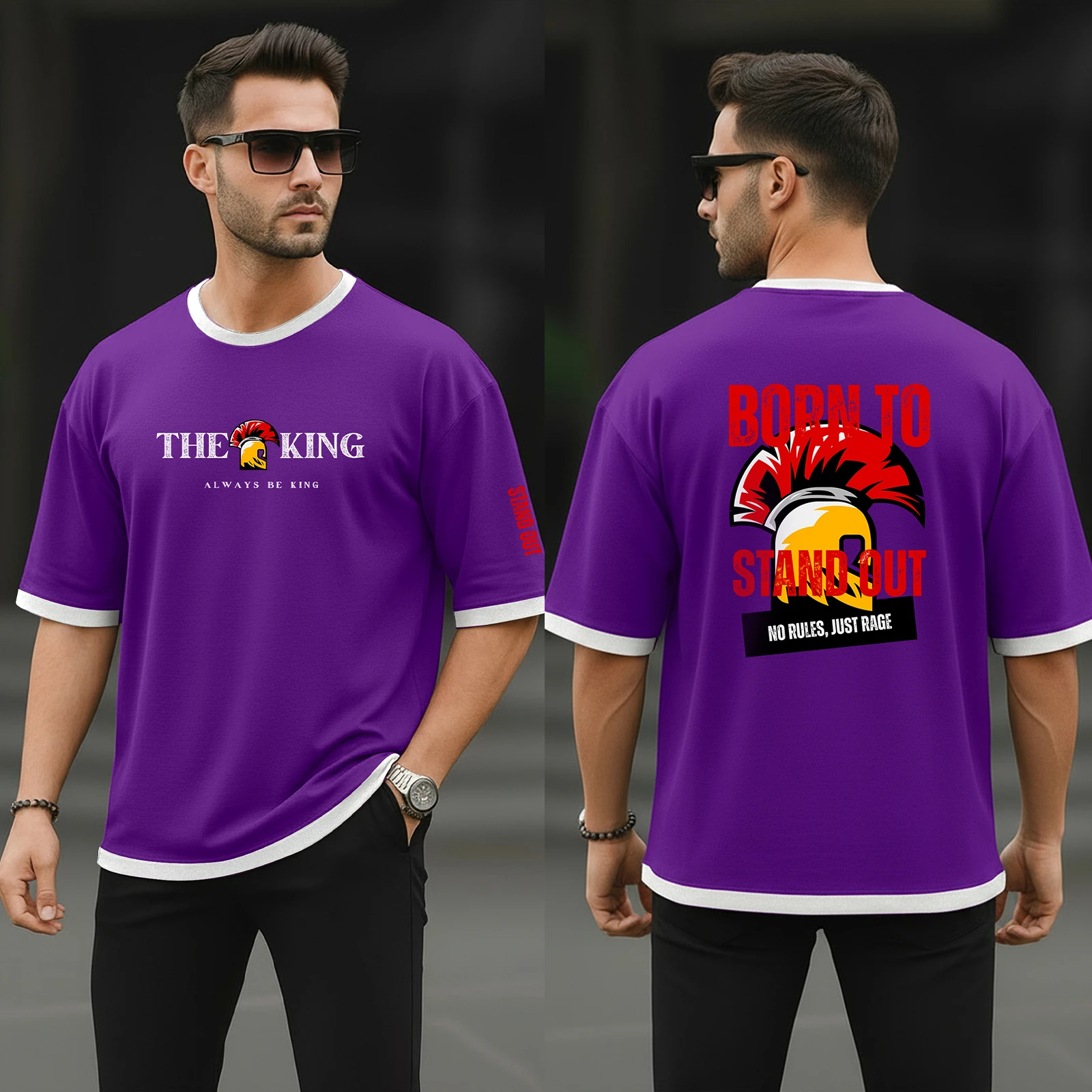 Premium Streetwear Drop Shoulder T-shirt for Men