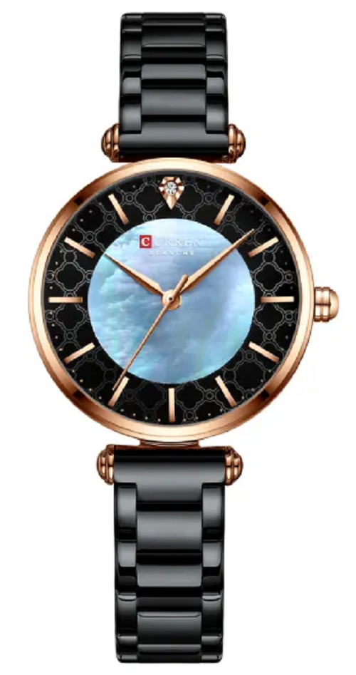 Curren 9072L Montre Femme Women’s Bracelet Watch – Black
