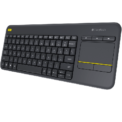 Logitech K400 Plus Wireless Touchpad Keyboard Black