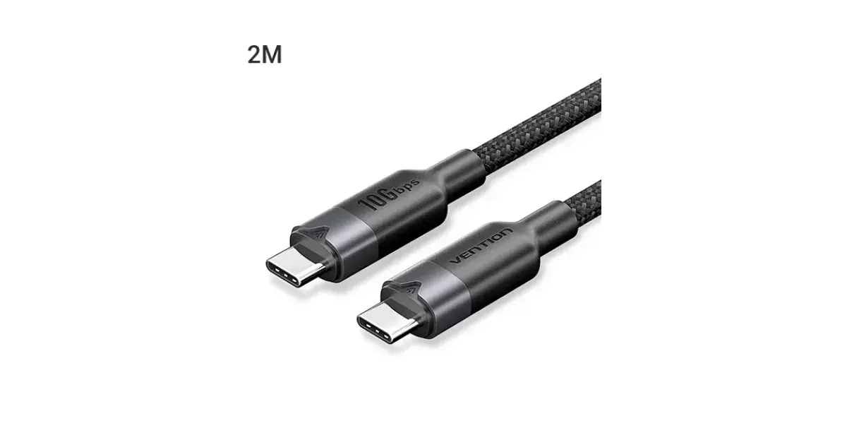 Vention TRGBH USB 3.2 Gen2 Type-C to C Male 10Gbps Cable - 2M