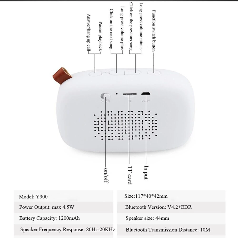 Awei Y900 Mini Wireless Speaker 4.5W (6 Months Warranty)