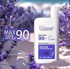 Disaar Sunscreen Lotion 50gm Max Sun 90+ SPF PA+++ 8 Hour Protect