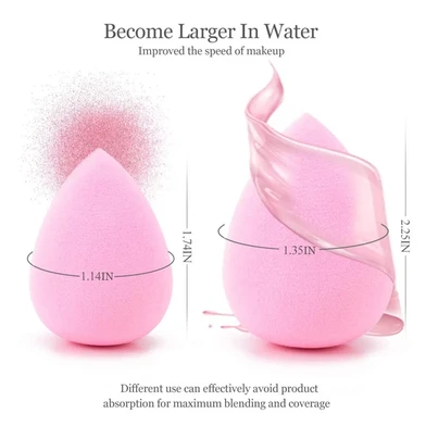 1pcs Power Puff Latex Free Face Blender Sponge Makeup Puff (Multicolor)
