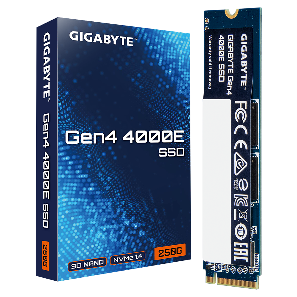 GIGABYTE Gen4 M2 NVMe 4000E SSD 250GB # G440E250G