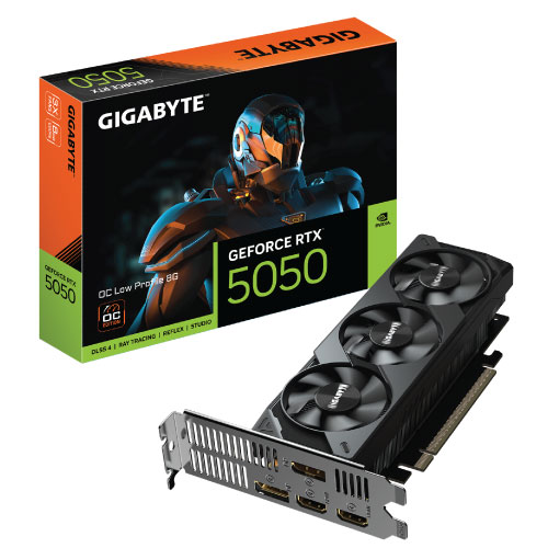 GIGABYTE GeForce RTX 5050 OC Low Profile 8GB GDDR6 Graphics Card