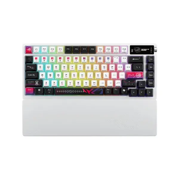 ASUS ROG Azoth X NX Mechanical Switch (Snow V2) Hot-Swappable 75% Custom Gaming Keyboard