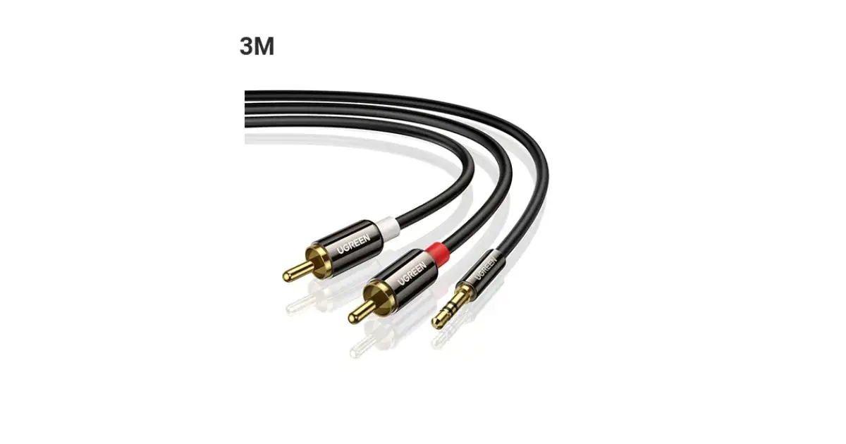 UGREEN AV116 (10590) 3.5mm to 2x RCA Cable - 3M