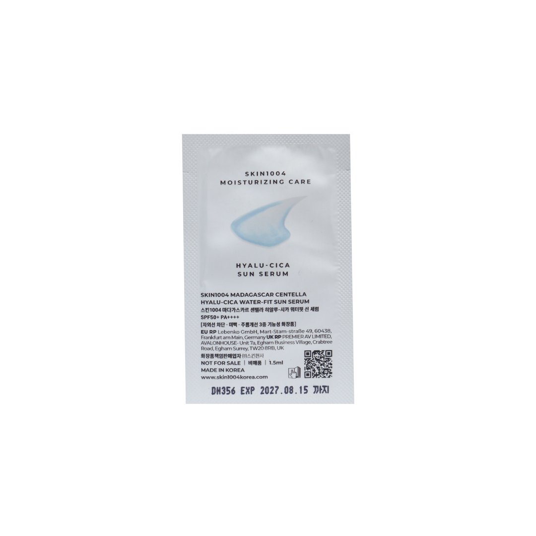 SKIN1004 Madagascar Centella Hyalu-Cica Water-Fit Sun Serum SPF 50+ PA++++ 1.5 ml
