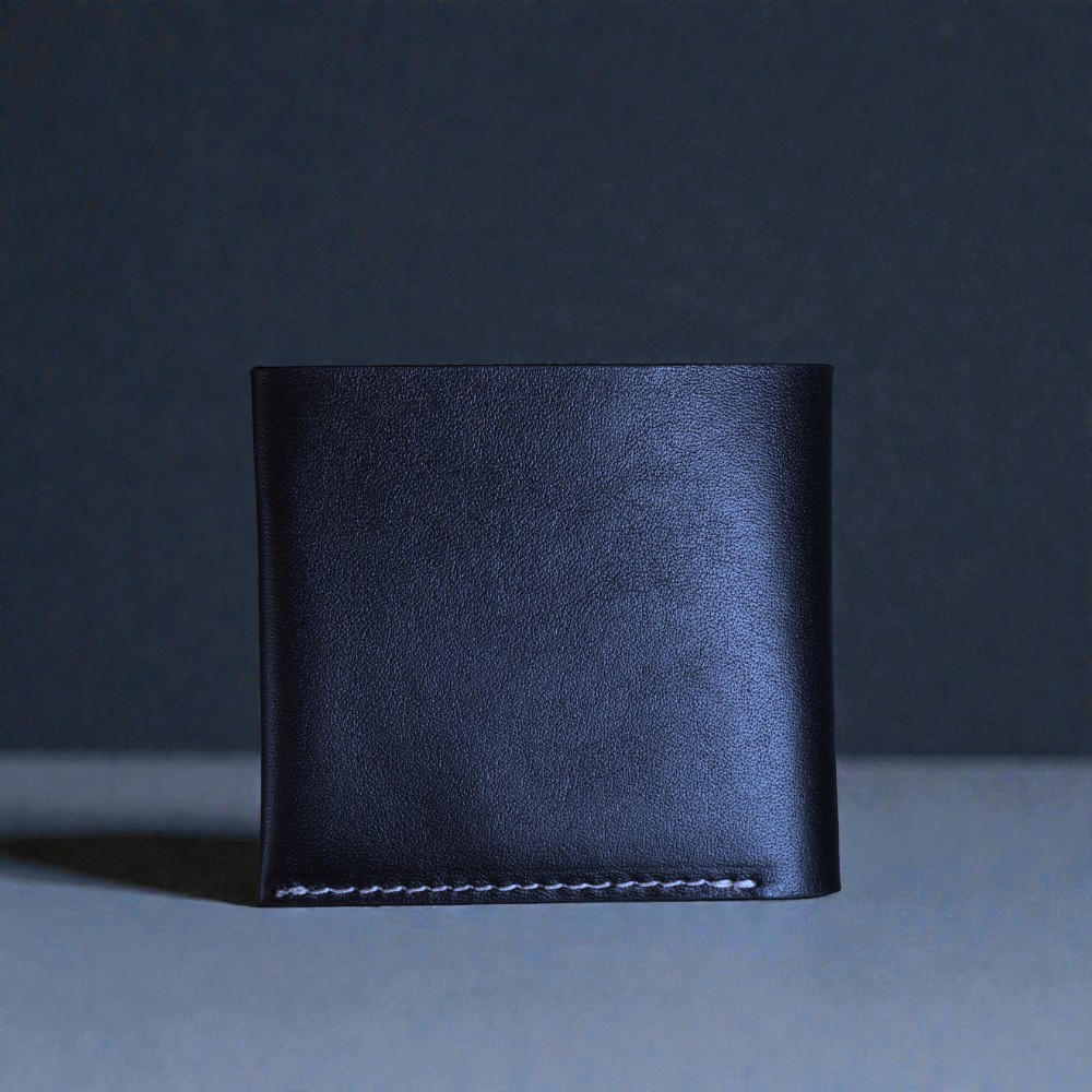Zays Handcrafted Premium Eco-Friendly Leather Bifold Wallet - Slim Durable and Stylish Short Wallet for Unisex ZSW109-White Suta