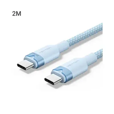 Vention TRISH 5A USB 2.0 Type-C Male to Male Aluminum Alloy Cable - 2M