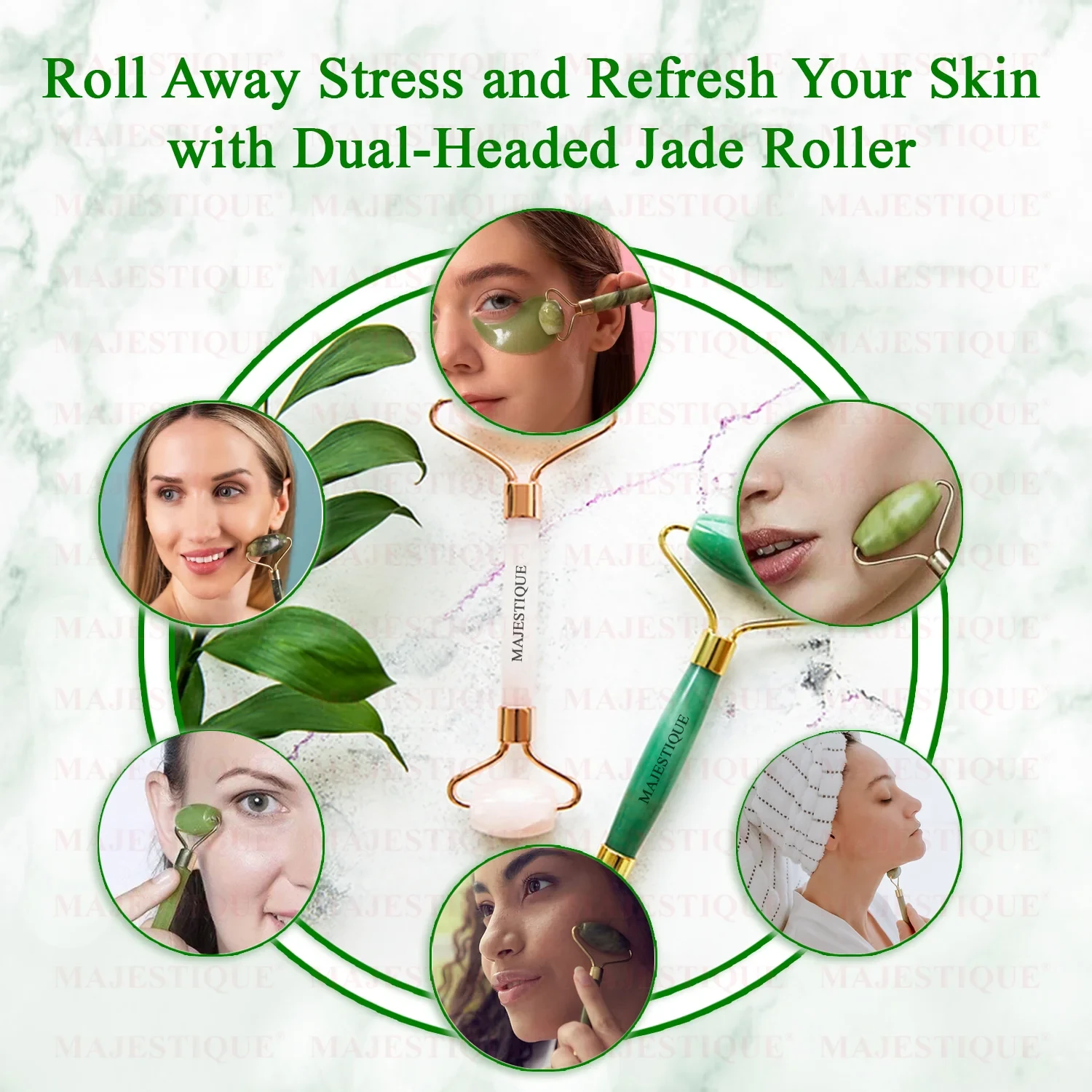 Jade Facial Roller Massager