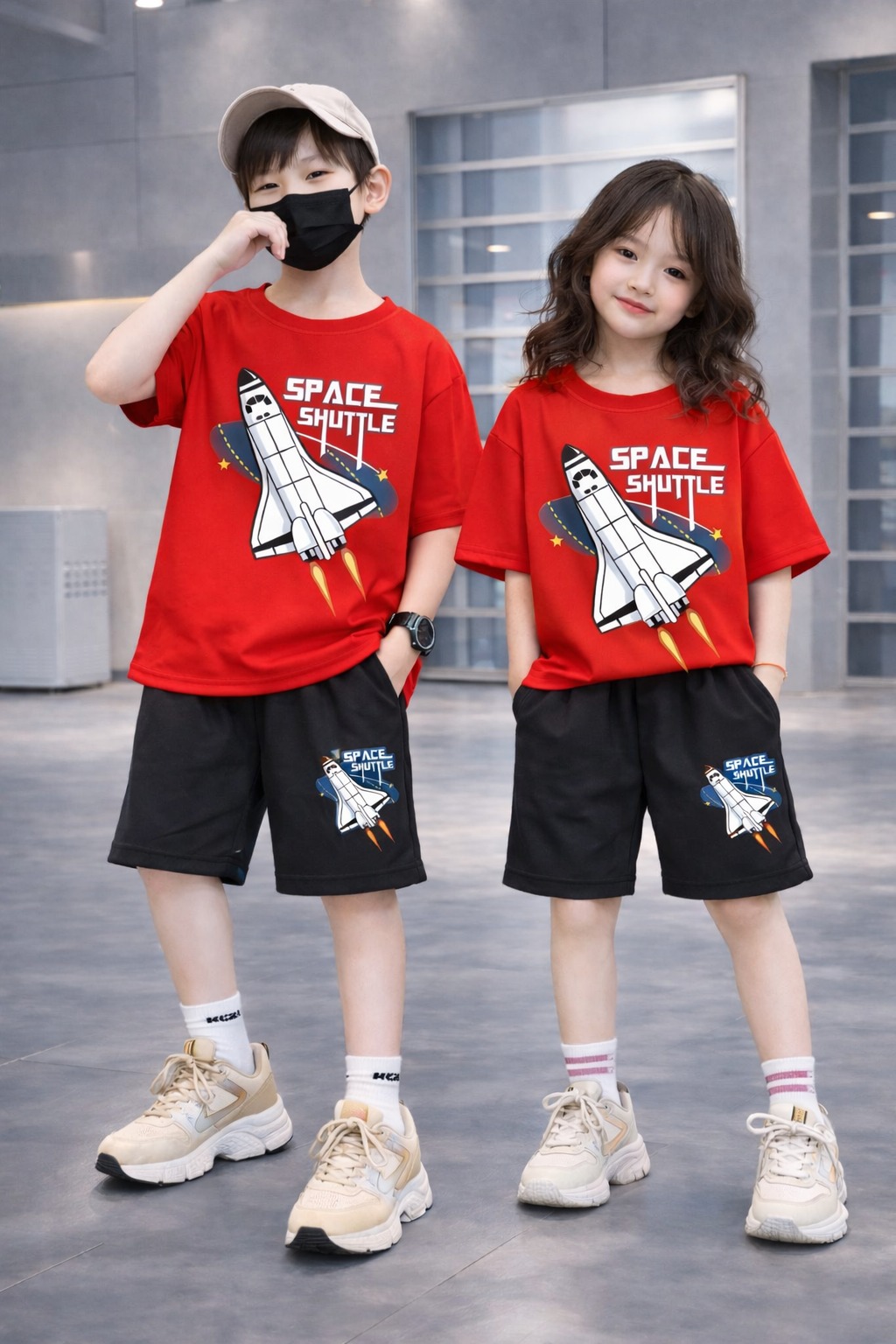 Drop Shoulder Baby TShirt and Pant Set