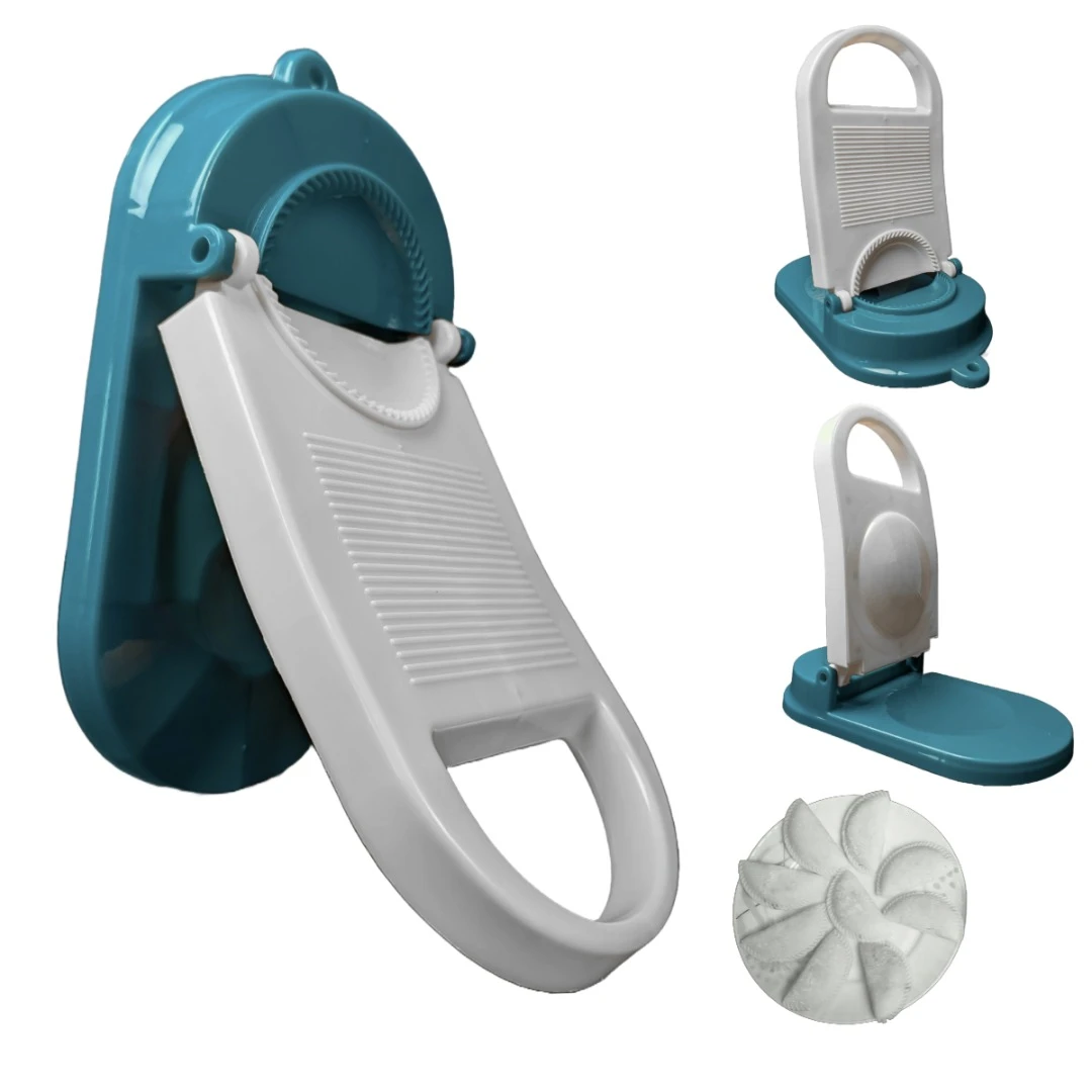 premium quality 2-in-1 Dumpling Maker Pitha Maker, Manual Dough Presser Dumpling Wrapper Mold Dough Pressing Tool Kitchen Pastry Baking Tool accessories