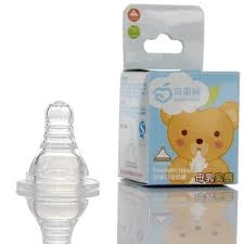 AppleBear Round Head Soft Silicone Nipple M 3-6months 2pcs Combo