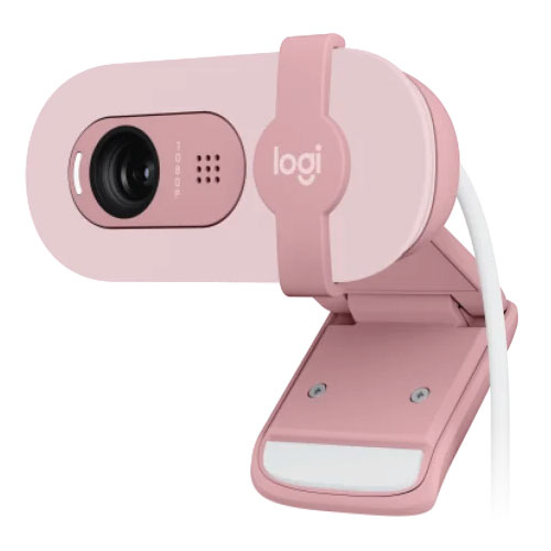 Logitech BRIO 100 Full HD Privacy Shutter Webcam Rose