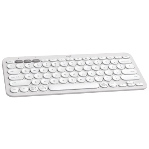 Logitech K380S Pebble Keys 2 Multi-Device Bluetooth Keyboard Tonal White