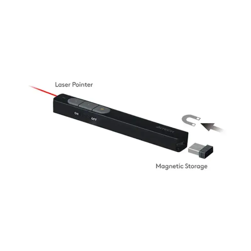 A4TECH LP15 2.4G Wireless Laser Pen - Black