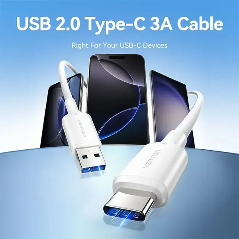 VENTION CTQWF USB 2.0 A Male to C Male Cable - 1M