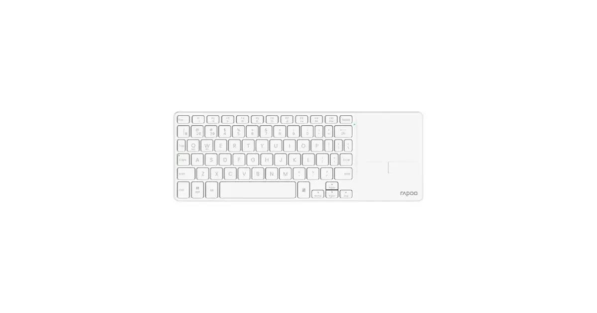 Rapoo E900T Portable Wireless Keyboard with Touchpad - White