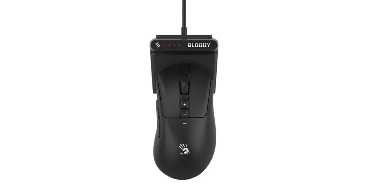 A4Tech Bloody R73 Ultra Duo Black Dual Mode Wireless + USB Type C Gaming Mouse Including Dock