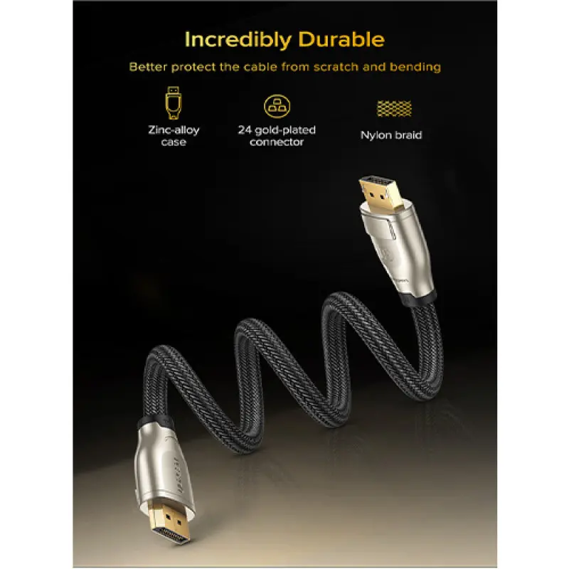 UGREEN DP112 (60844) 1.4 DP M/M Round Cable - 3M