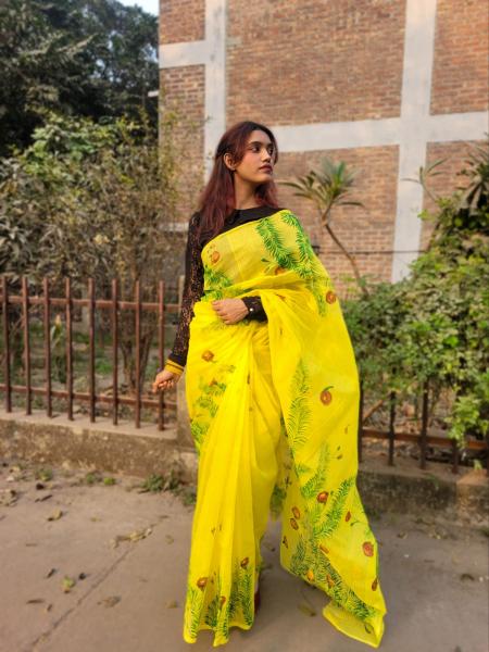 Exclusive Handloom Half Silk Saree – Dropupseller Signature Collection