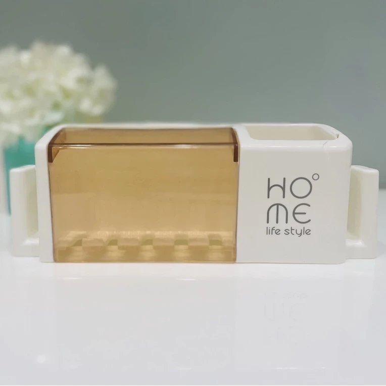 Punch-free modern minimalist rack wall-mounted toothbrush holder