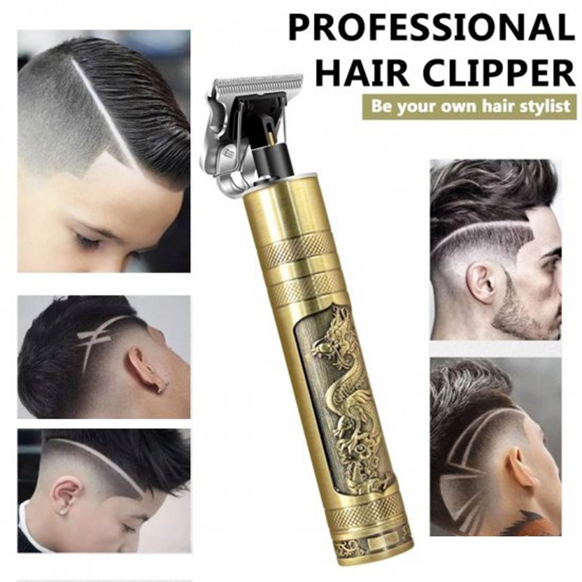 Rechargeable Vintage T9 Hair Cutting Machine Hair Trimmer Code : 4367