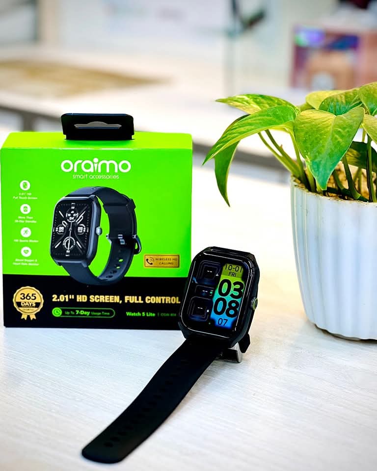 oraimo Watch 5 Lite 2.01″ HD IP68 Smart Watch