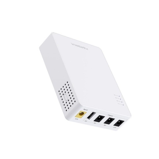 MARSRIVA KP3 10000mAh Smart Mini DC UPS for WiFi Router & ONU | 12V/9V/5V Output | Wall-Mountable | Auto AC to DC 0ms Switching | Router UPS | IP Camera UPS | 1-Year Warranty