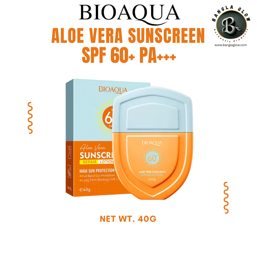 Bioaqua Aloe Vera Sunscreen Spf60+ Pa+++ – 40g