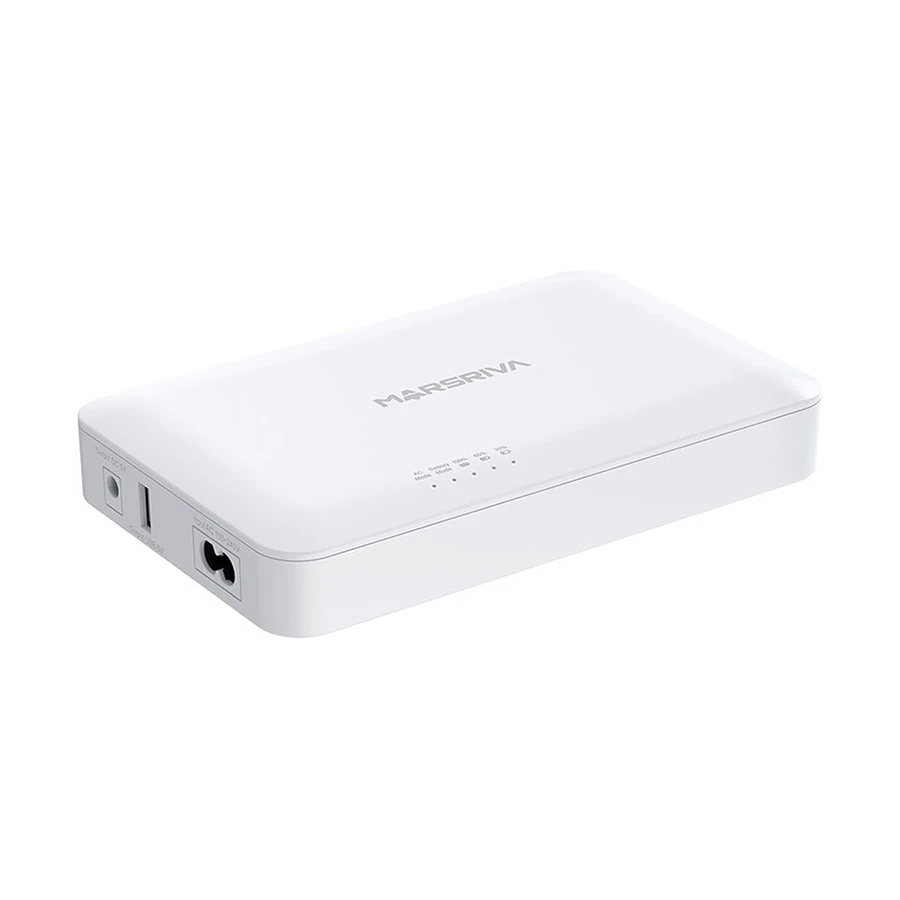 MARSRIVA KP6 EC 8400mAh Smart Mini DC UPS for WiFi Router & ONU | 18W Max Output | 2 Hours Backup Time | 5V/9V/12V Output | Router UPS | IP Camera Power Backup | 1-Year Warranty
