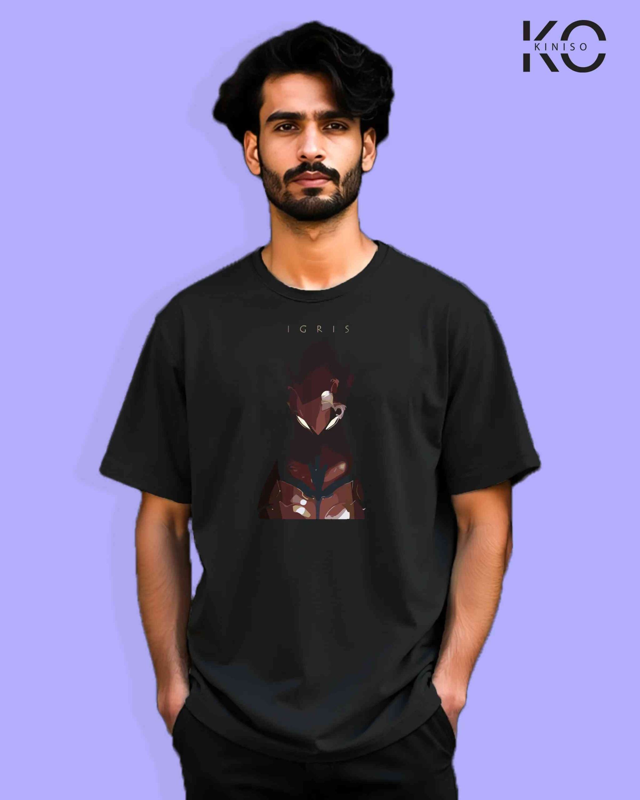 Solo Leveling Inspired “Igris Logo” Printed T-Shirts for Anime Lovers in Bangladesh
