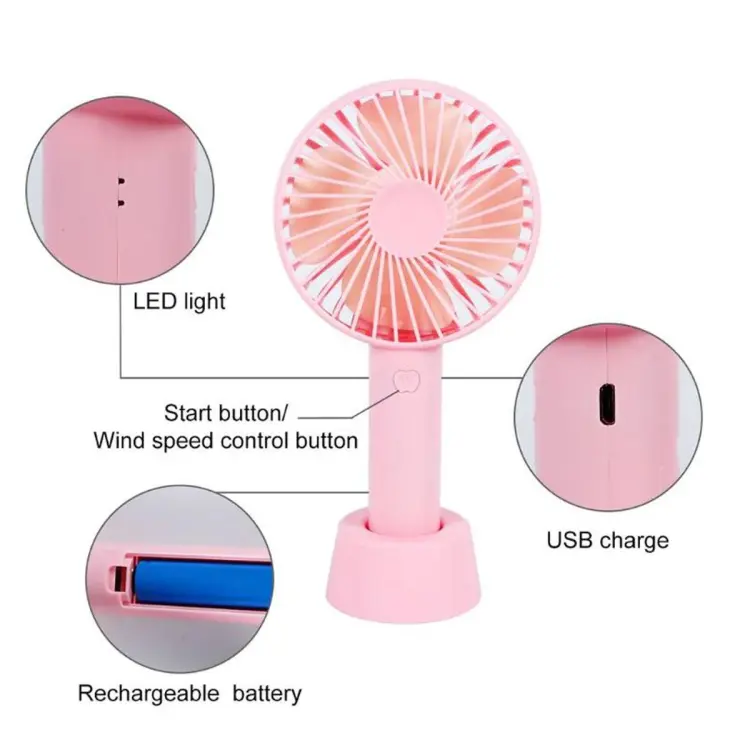 Mini Fan Very Stylish Rechargeable Hand Fan Usb Lithium Battery – Charger Fan