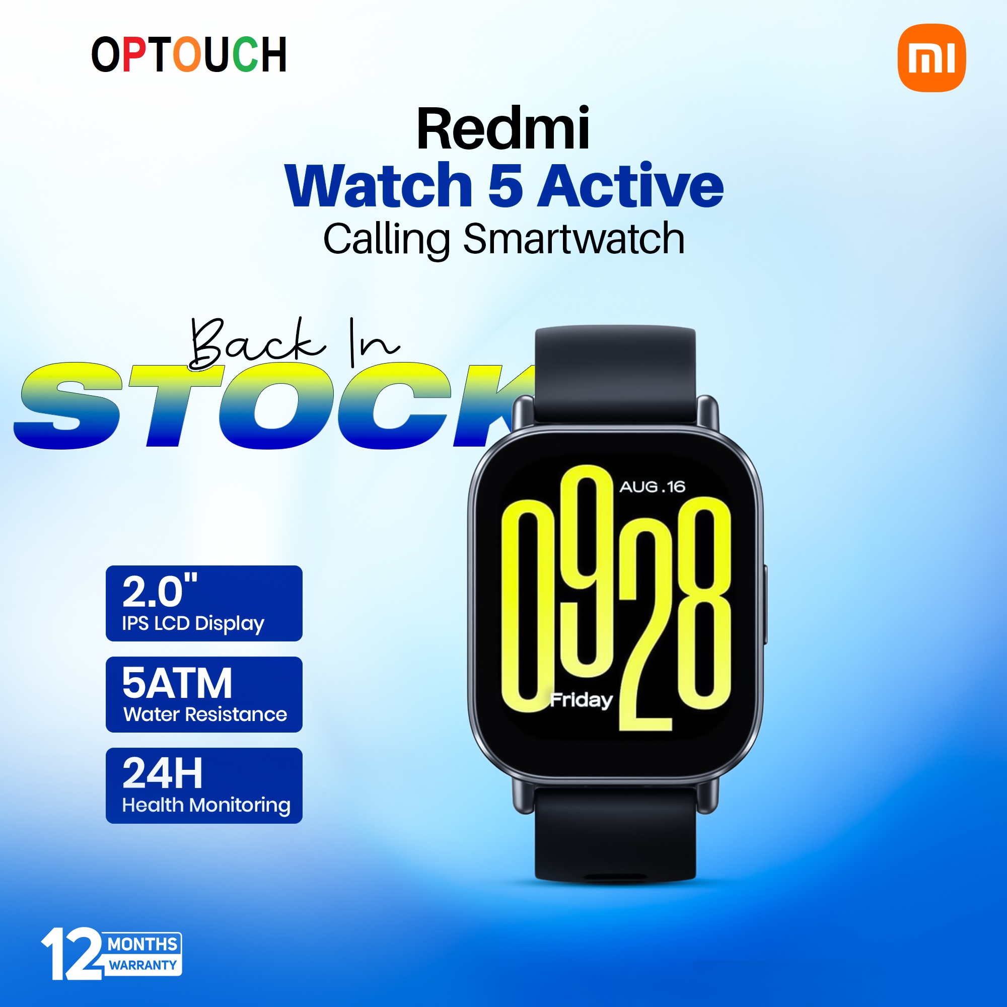 Redmi Watch 5 Active BT calling Smart watch