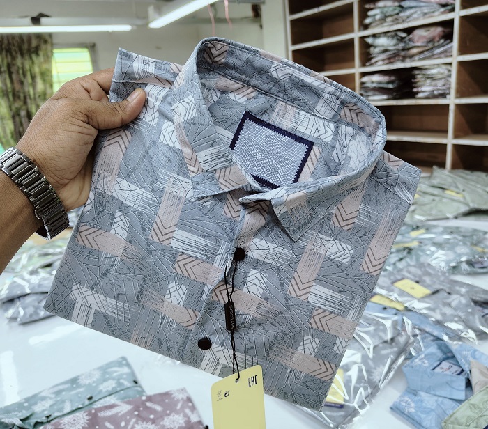 Pure Cotton full Sleeve Print Shirt for Men’s