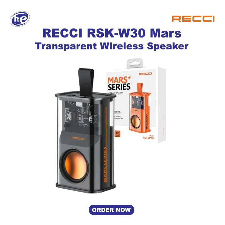 Recci Mars Series ? RECCI RSK-W30 Transparent Wireless Speaker