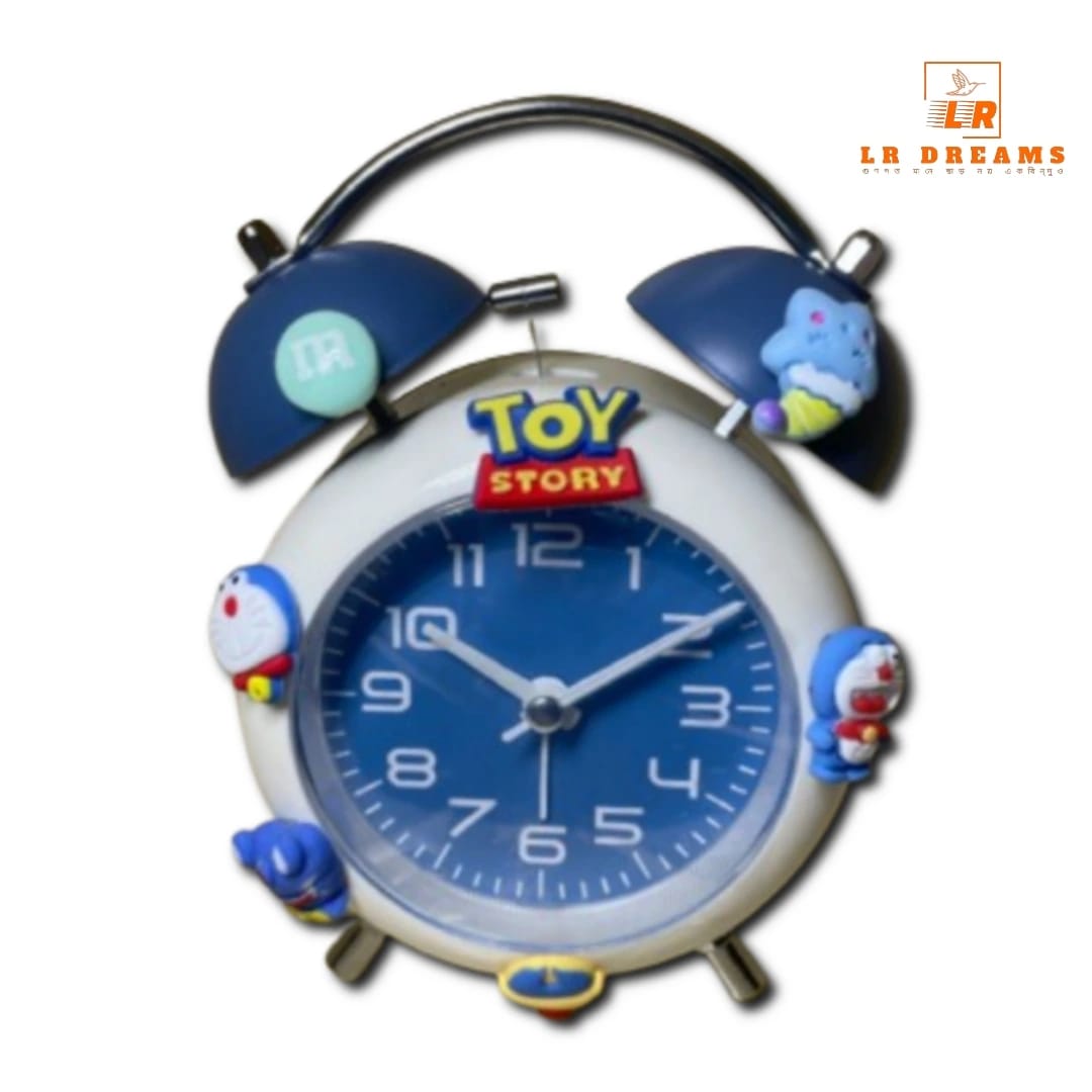 Alarm clock with sticker