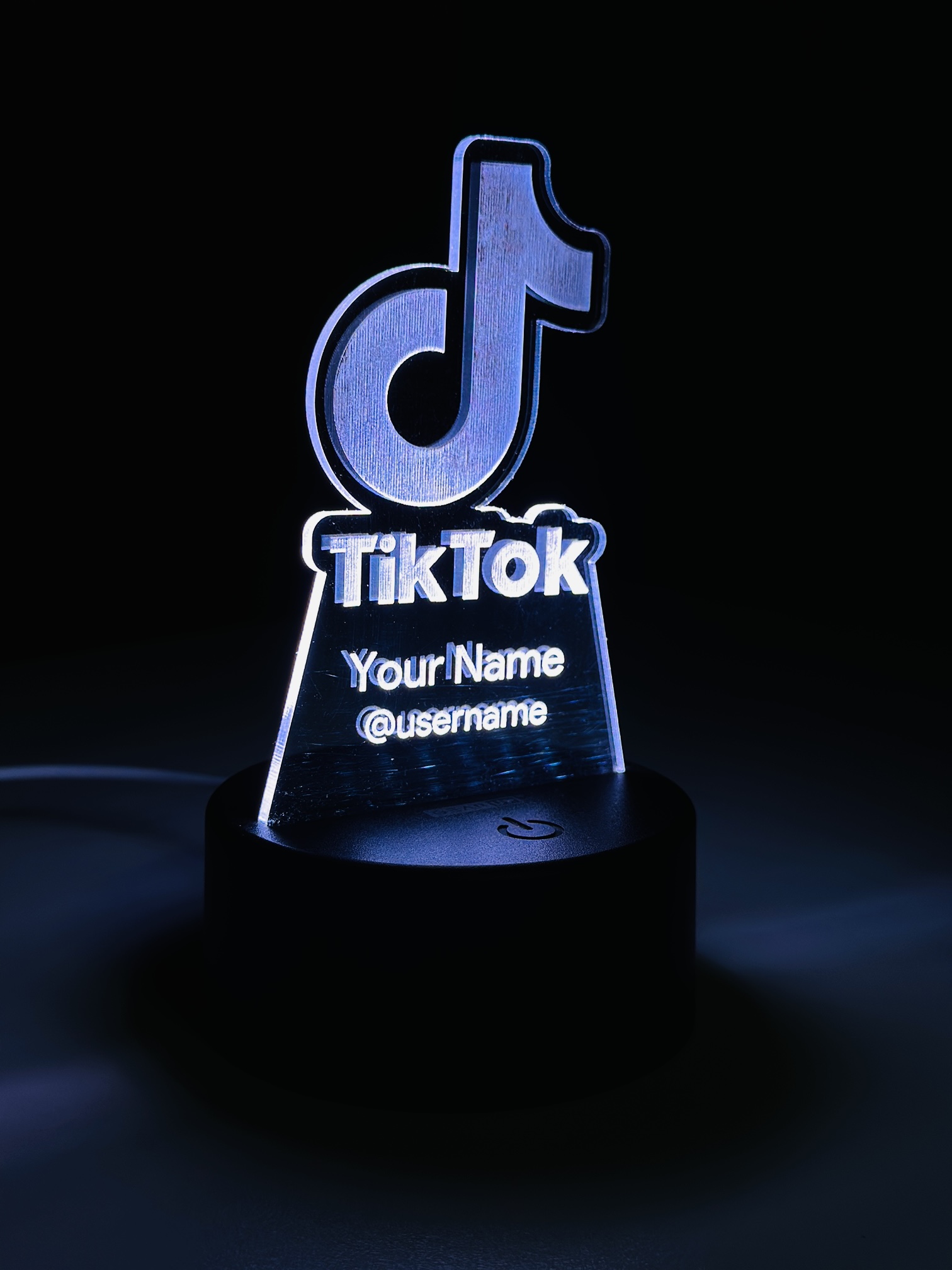 Custom acrylic night lamp