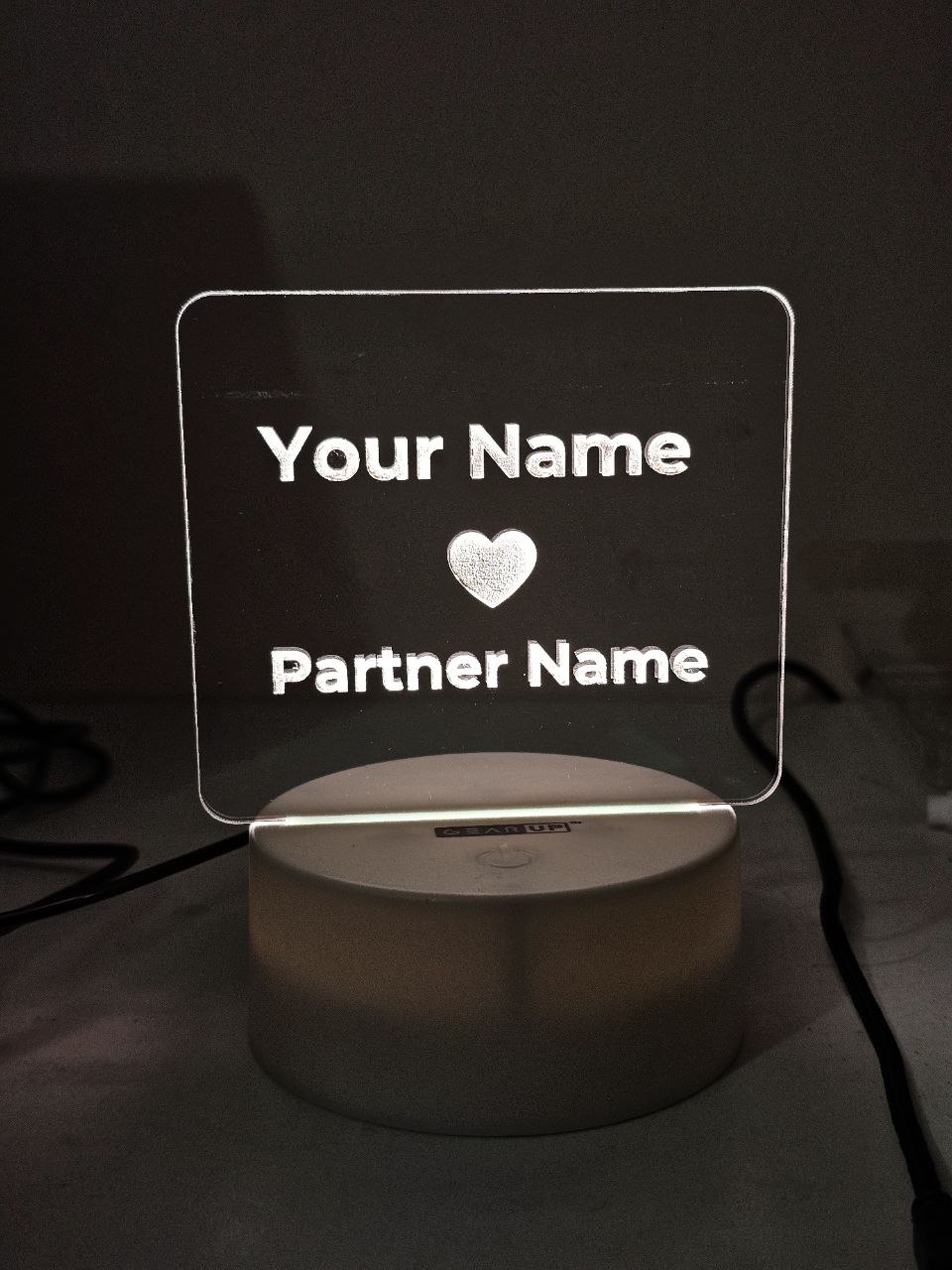 Custom acrylic night lamp